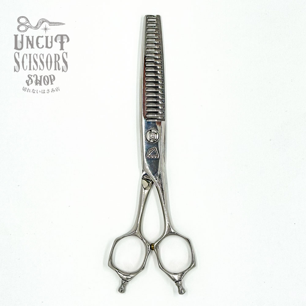 Aランク【ミズタニシザーズ MIZUTANI SCISSORS】ACRO YURAGI セニング 6インチ 右利き カット率35～40% 一番人気 研ぎメンテナンス済【中古シザー】 MZ-18